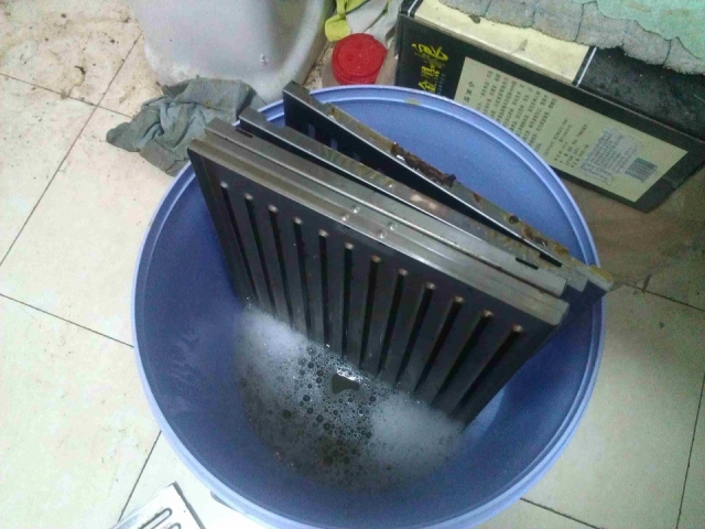 待清洗的叶片